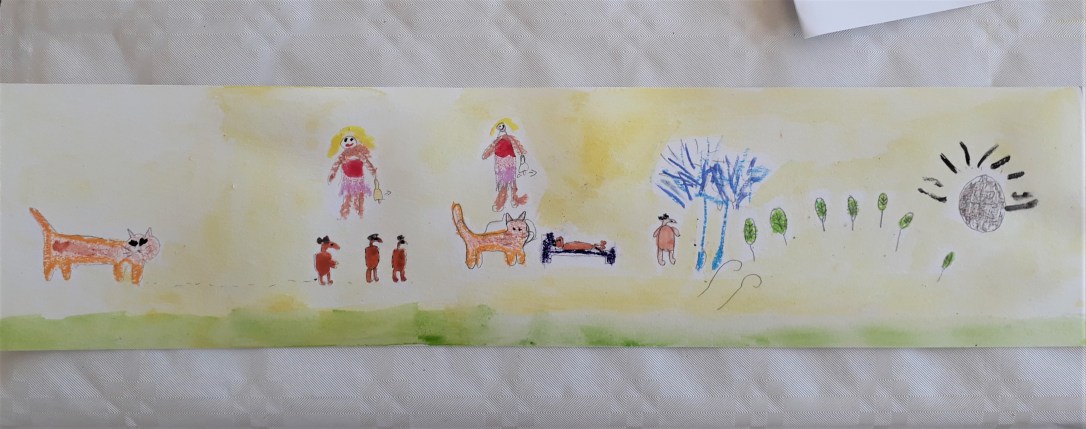 Quelques notes de musique jouaient aux crayons et à l'aquarelle (2)