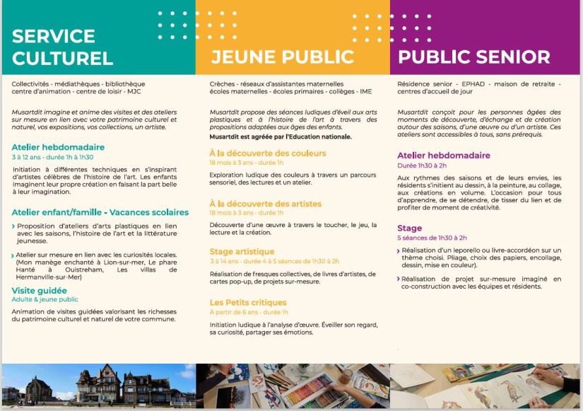 plaquette musartdit prestation