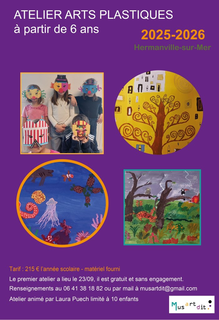 atelier arts plastiques caen la mer jeune public