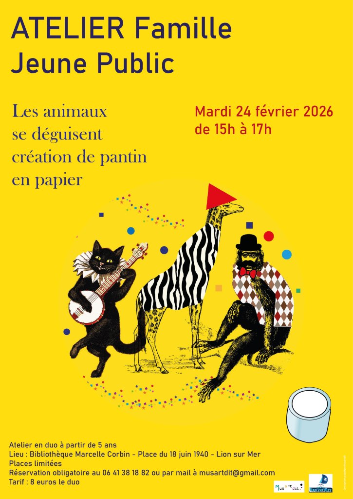 atelier les animaux se déguisent - pantin articulé